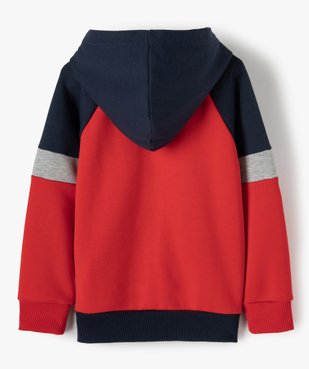 Sweat garçon à capuche avec devant brodé – LuluCastagnette vue3 - LULUCASTAGNETTE - GEMO