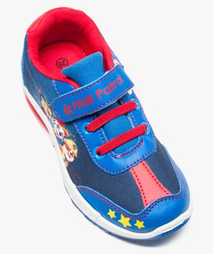 Baskets en toile avec motif et semelle clignotante - Pat Patrouille vue5 - PAT PATROUILLE - GEMO
