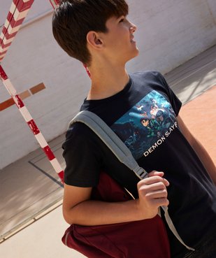 Tee-shirt manches courtes imprimé garçon - Demon Slayer vue1 - DEMON SLAYER - GEMO