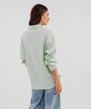 Chemise manches longues lin et viscose femme vue3 - GEMO(FEMME PAP) - GEMO