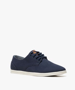Tennis homme en toile avec lacets en corde vue2 - GEMO (CASUAL) - GEMO