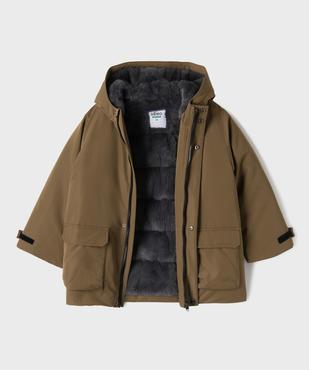 Parka à capuche avec doublure douillette garçon vue3 - GEMO 4G GARCON - GEMO
