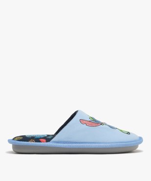 Chaussons mules plates à motif brodé femme - Stitch vue1 - LILO & STITCH - GEMO