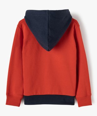 Sweat garçon tricolore à capuche vue3 - GEMO (ENFANT) - GEMO