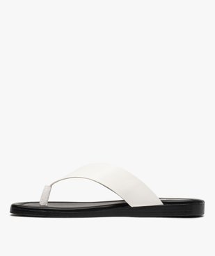 Sandales femme à entre-doigts coupe spéciale pied large vue3 - GEMO (CASUAL) - GEMO