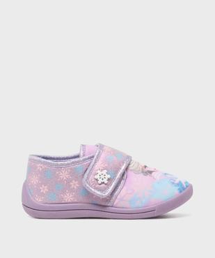 Chaussons à scratch imprimé Elsa fille - La Reine des Neiges vue1 - REINE DES NEIGE - GEMO