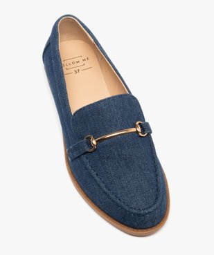 Mocassins en toile denim à bout effilée femme vue6 - FOLLOW ME - GEMO