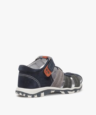 Sandales garçon en cuir bout fermé et fermeture scratch vue4 - Nikesneakers (ENFANT) - Nikesneakers