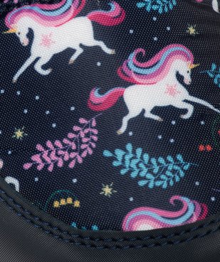 Après-skis fille dessus textile imprimé licornes vue6 - GEMO (ENFANT) - GEMO