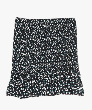 Jupe fille courte et imprimée en smocks vue3 - GEMO (JUNIOR) - GEMO