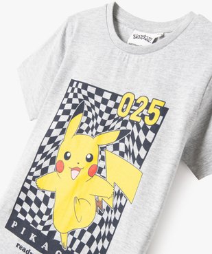 Pyjashort garçon bicolore avec motif Pikachu- Pokemon vue2 - POKEMON - GEMO