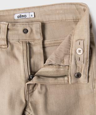 Pantalon slim avec taille ajustable garçon vue3 - GEMO (ENFANT) - GEMO