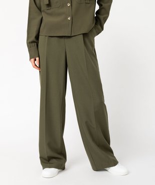 Pantalon de tailleur large et souple femme vue2 - GEMO(FEMME PAP) - GEMO