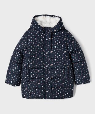 Parka matelassée à capuche doublure chaude fille vue1 - GEMO 4G FILLE - GEMO
