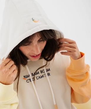 Sweat à capuche adulte multicolores avec message amour mixte - Gémo X Maëva vue7 - GEMO 4G FEMME - GEMO