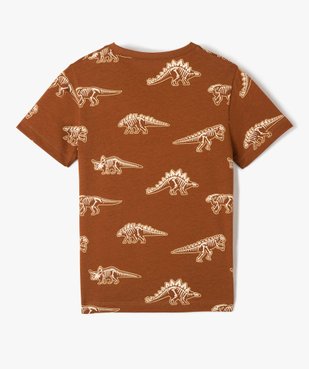 Tee-shirt garçon à manches courtes à motifs vue4 - GEMO 4G GARCON - GEMO
