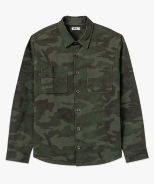 Sur-chemise homme à motifs camouflage vue4 - GEMO (HOMME) - GEMO