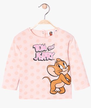 Tee-shirt bébé fille à manches longues - Tom & Jerry vue1 - TOM ET JERRY - GEMO