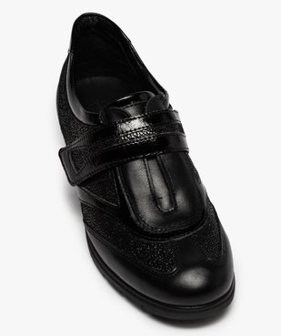 Mocassins femme confort à bride scratch et détails vernis vue5 - GEMO (CONFORT) - GEMO