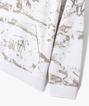 Sweat à capuche imprimé garçon vue4 - GEMO (JUNIOR) - GEMO