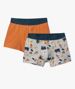 Boxer garçon imprimé automne (lot de 2) vue1 - GEMO 4G GARCON - GEMO
