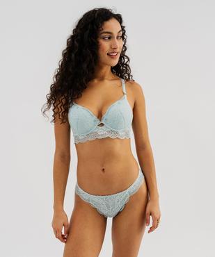 Tanga en dentelle femme vue3 - GEMO(HOMWR FEM) - GEMO