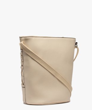 Sac femme forme seau avec motif en relief vue2 - GEMO (ACCESS) - GEMO