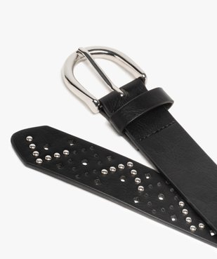 Ceinture femme ajourée avec clous argentés vue2 - GEMO (ACCESS) - GEMO