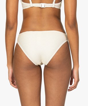 Bas de maillot de bain femme à rayures pailletées vue2 - Nikesneakers (PLAGE) - Nikesneakers