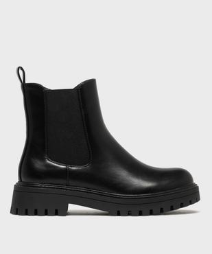 Boots crantés avec élastique latéral femme - 5 Miles vue1 - 5 MILES - GEMO