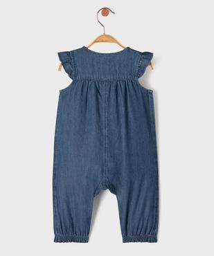 Combinaison longue en chambray bébé fille - LuluCastagnette vue5 - LULUCASTAGNETTE - GEMO