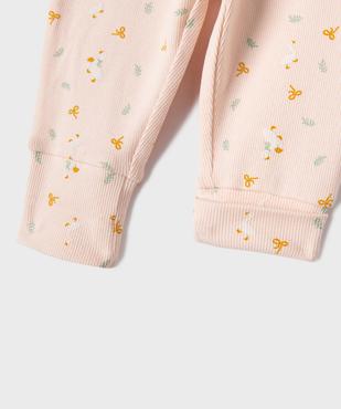 Legging en maille côtelée bébé fille (lot de 2) vue2 - GEMO(BB COUCHE) - GEMO