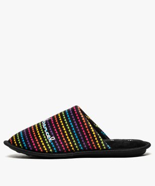 Chaussons femme forme mule à motifs cœurs - Little Marcel vue3 - LITTLE MARCEL - GEMO
