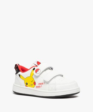 Baskets garçon à scratchs imprimées Pikachu - Pokémon vue2 - POKEMON - GEMO