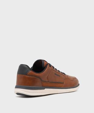 Baskets basses bicolores homme - Redskins vue4 - REDSKINS - GEMO
