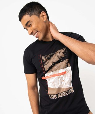 Tee-shirt homme à manches courtes imprimé Los Angeles vue2 - GEMO (HOMME) - GEMO