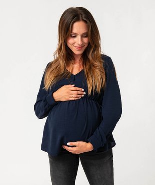 Blouse à manches longues spéciale grossesse vue1 - GEMO (MATER) - GEMO