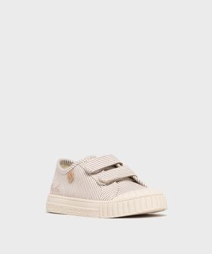 Tennis en toile à scratch et bout recouvert garçon - LuluCastagnette vue2 - LULUCASTAGNETTE - GEMO