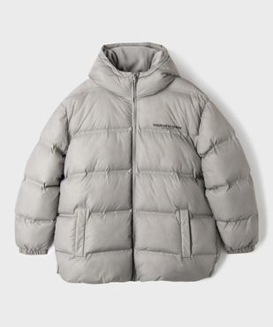 Doudoune à capuche en matière déperlante épaisse et doublée polaire garçon vue1 - GEMO (JUNIOR) - GEMO