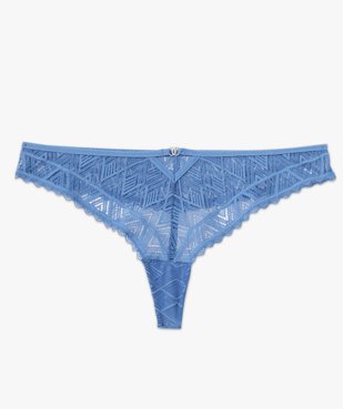 String en dentelle géométrique femme vue4 - GEMO(HOMWR FEM) - GEMO