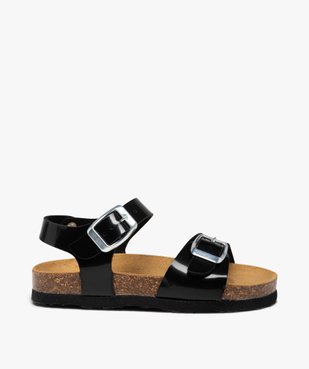 Sandales fille à brides à boucle fantaisie et semelle liège vue1 - GEMO 4G FILLE - GEMO