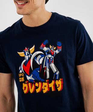 Tee-shirt manches courtes en jersey de coton imprimé homme - Goldorak vue2 - GOLDORAK - GEMO