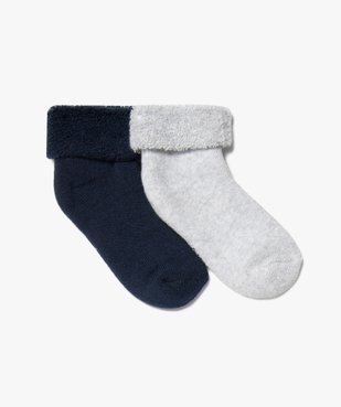 Chaussettes bébé en maille bouclette (lot de 2) vue1 - GEMO 4G BEBE - GEMO