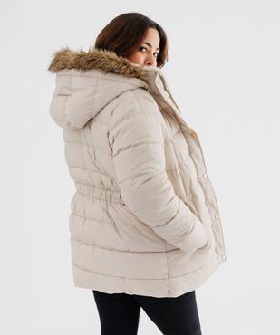 Doudoune à capuche fourrée femme grande taille vue3 - GEMO 4G GT - GEMO