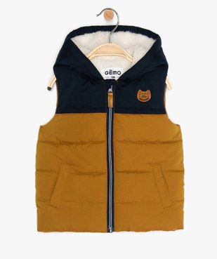 Doudoune bébé garçon sans manches avec capuche vue1 - GEMO(BEBE DEBT) - GEMO