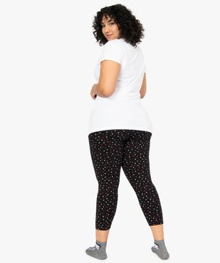 Pyjama femme grande taille à imprimé cœurs - Betty Boop vue3 - BETTY BOOP - GEMO