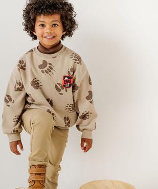 Sweat en molleton doux imprimé garçon vue2 - GEMO (ENFANT) - GEMO