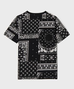 Tee-shirt manches courtes imprimé bandana garçon vue3 - GEMO 4G GARCON - GEMO