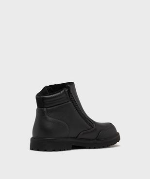 Boots fourrés avec fermeture double zip garçon - Buggy vue4 - BUGGY - GEMO