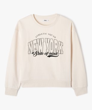 Sweat large en molleton doux fille vue1 - GEMO (JUNIOR) - GEMO